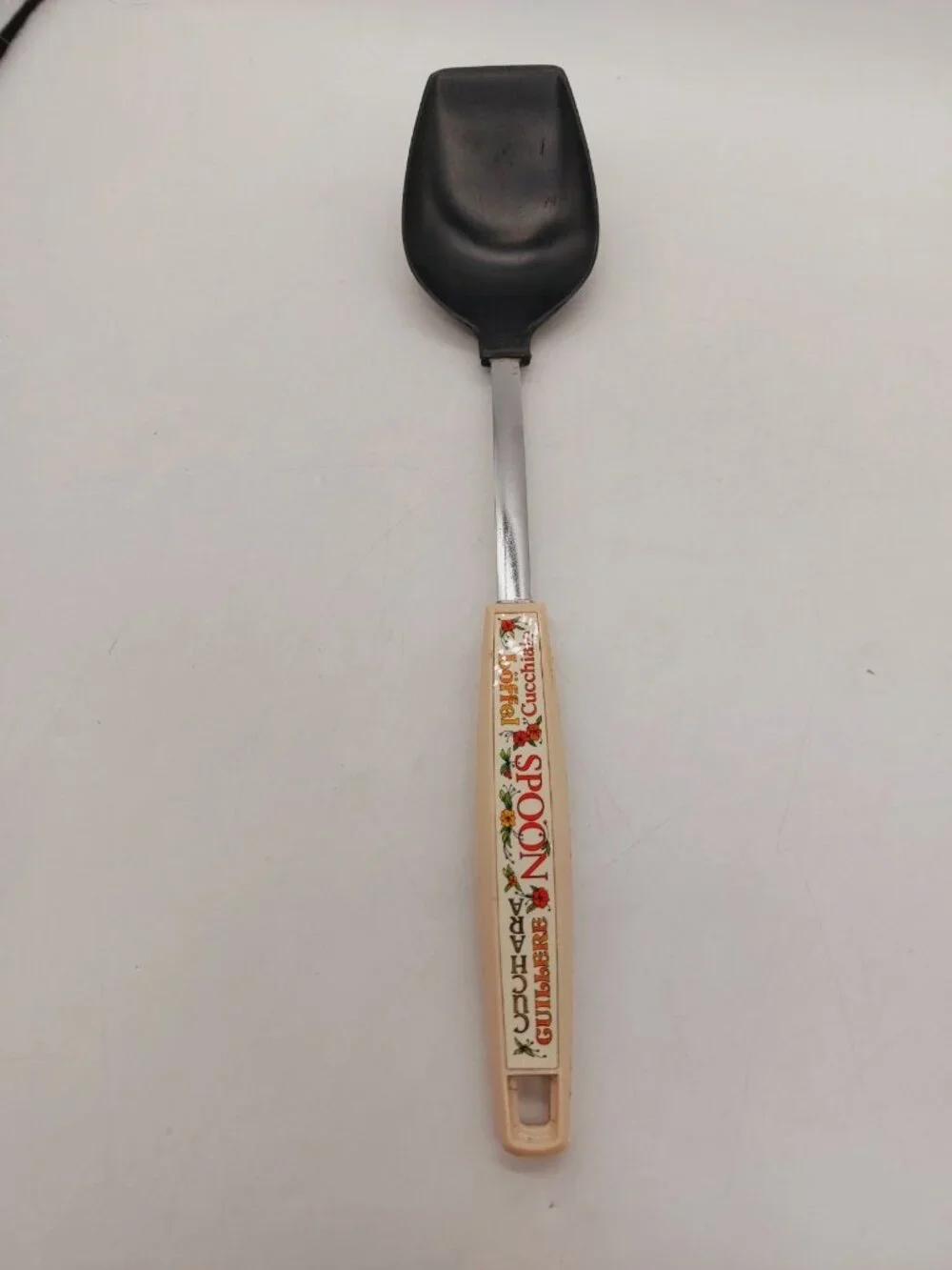 Vintage Ekco Metal Spoon Corning Cook Kitchen Utensil Spice Of Life MCM